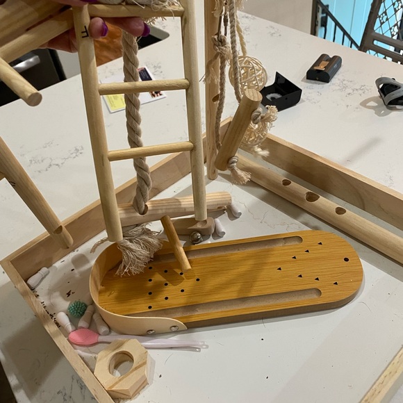 Bird items toys playground bowling wreath 4 parrot - Picture 2 of 5